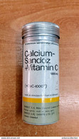 AC - CALCIUM SANDOZ + VITAMIN C MEDICINE EMPTY ALUMINUM BOTTLE IT IS FOR COLLECTION - Medical & Dental Equipment