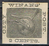 Stamp Post Office Local WINAN'S City, 2 Ctvos, United States º - Lokalausgaben