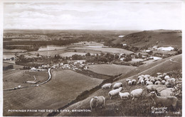 SUSSEX - POYNINGS FROM THE DEVIL'S DYKE RP  Sus923 - Worthing