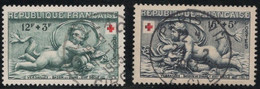 N° 937 Et 938 -  Croix Rouge 1952 - Oblitéré Cachet Rond 1953 TTB - Cote 12€ - Gebruikt