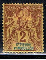 ST. PIERRE ET MIQUELON 7  // YVERT 60 // 1892 - Usati