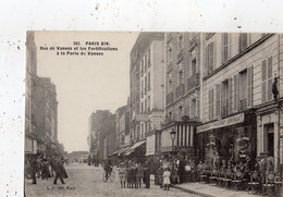 PARIS RUE DE VANVES ET LES FORTIFICATIONS A LA PORTE DE VANVES - Arrondissement: 14