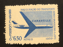 Brazil/Brasil 6,50 Cruzeiro 1959 Inauguration Of Brazilian Jet Transport - Caravelle - Otros & Sin Clasificación