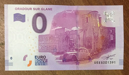 2016 BILLET 0 EURO SOUVENIR DPT 87 ORADOUR SUR GLANE ZERO 0 EURO SCHEIN BANKNOTE PAPER MONEY - Privatentwürfe