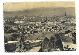 9422"TORINO-PANORAMA-CATENA ALPINA"FOTO ORIGINALE-CARTOLINA SPEDITA 1960 - Mehransichten, Panoramakarten