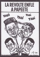 CPM TAHITI Jihel En 100 Ex Numérotés Signés Satirique Caricature Flosse TEMARU Chirac - Tahiti