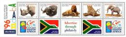 South Africa - 1996 Big Five Indaba '96 MS (**) # SG 821cb , Mi 993A-997A - Blocks & Kleinbögen