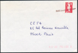 France - Timbre Adhésif YT A2 Seul Sur Lettre Oblitération Manuelle - Lettres & Documents