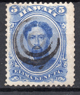 HAWAII/1866/USED/SC#32/KING KAMEHAMEHA /5C. BLUE - Hawaï