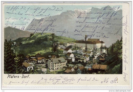 PFÄFERS DORF  - Gel.  1918 LITHO - Pfäfers