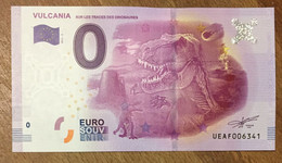 2016 BILLET 0 EURO SOUVENIR DPT 63 VULCANIA ZERO 0 EURO SCHEIN BANKNOTE PAPER MONEY - Private Proofs / Unofficial