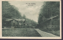 Deutsches Reich PPC AU Bei Freising Schiessstätte AU (Hallertau) 1926 MÜNCHEN  Reichsadler (2 Scans) - Freising