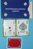 Rare Coffret De 2 Jeux De Cartes MSC MEDITERRANEAN SHIPPING COMPANY, Compagnie Maritime, Joker - 54 Carte