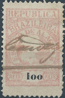 Brazil Brazile,Revenue Stamp Tax 100 Reis,Used - Oficiales