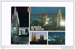 Delcampe - Burgos - Vistas Nocturnas De La Catedral - España - Burgos