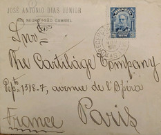 A) 1933, BRAZIL, SHIPPED TO PARIS – FRANCE, FROM RIO NEGRO – SAO GABRIEL, SEAL DEODORO DE FONSECA - Other & Unclassified