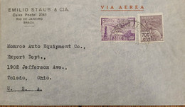 A) 1935, BRAZIL, FROM RIO DE JANEIRO TO TOLEDO, OHIO, UNITED STATES, AERIAL, COMMERCE AND AIRMAIL VIOLET - Other & Unclassified