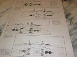 PLAN DECOUPE LES 35 000 TONNES DES MARINES EUROPEENNES  1939 - Boten