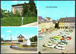 E1830 - Glauchau Bahnhof Markt - Bild Und Heimat Reichenbach - Glauchau