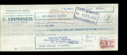 0-3211-LCD-10220   éponge C.diamandis Paris  1952 - Lettres De Change