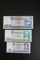 Lot De 3 Billets DDR - Altri & Non Classificati