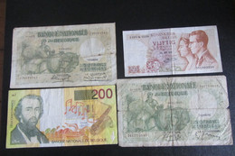 Lot De 4 Billets Belgique - To Identify