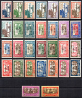 Col17  Colonie Wallis & Futuna N° 43 à 65 Sauf 60A & 60B Neuf X MH  Cote 96,50 € - Unused Stamps