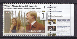 Nederland - 12½  Jaar Koninklijk Huwelijk Willem-Alexander/Maxima - MNH - NVPH 3204 Tab Rechts - Gebraucht