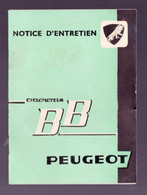 Notice D'entretien  CYCLOMOTEUR BB PEUGEOT 10-1962 (PPP24102) - Moto