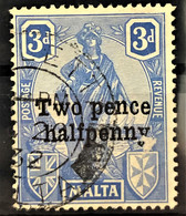 MALTA 1925 - Canceled - Sc# 115 - Malta (...-1964)