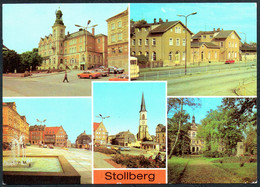 E1888 - TOP Stollberg Rathaus Bahnhof Ikarus Omnibus - Bild Und Heimat Reichenbach - Stollberg (Erzgeb.)