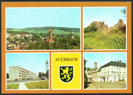 E1898 - TOP Auerbach Neubauten Neubaugebiet Louis Müller HO Cafe Einheit - Bild Und Heimat Reichenbach - Auerbach (Vogtland)