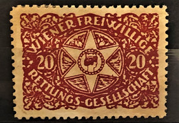 AUSTRIA - Vignette "Wiener Freiwillige Rettungsgesellschaft" - Rot - Unused Stamps