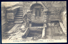 Cpa Du 22 St Nicolas Du Pelem -- La Fontaine  SE20-20 - Saint-Nicolas-du-Pélem