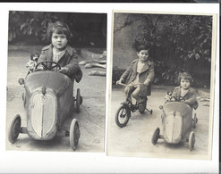 8 Photographies ( 3 Datées 1937 - 38 ) Traction Avant Citroën  - Voitures Enfant - Entreprises   - Visuel 12,3 X 17,4 Cm - Non Classés