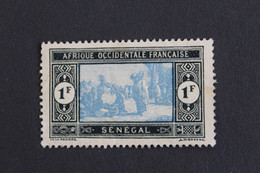 SENEGAL / AOF 1922 Y&T NO 85 A 1f MARCHE INDIGENE NOIR ET GRIS-BLEU NEUF MH* TYPE DE 1914-17.. - Other & Unclassified