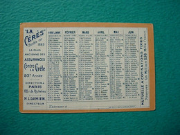 Petit Calendrier 1916 - La Cerès Assurance Contre La Grêle - Damien Rue De Richelieu Paris - Small : 1901-20