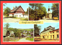 E1911 - TOP Carlsfeld FDGB Heim Otto Hempel Gaststätte Zum Grünen Baum Ikarus  - Bild Und Heimat Reichenbach - Eibenstock