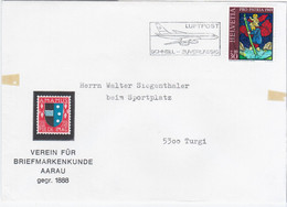 Switzerland Schweiz Svizzera Helvetia 1970 Verein Fur Briefmarkenkunde, Aarau, Luftpost Plane Aviation, Pro Patria - Altri & Non Classificati