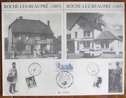 France // 1985 // 100 Ans Du Bureau De Poste De Roche-Les-Beaupré - Lettres & Documents