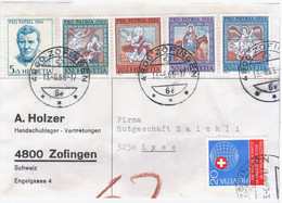 Switzerland Schweiz Svizzera Helvetia 1966 Zofingen, Federer, Pro Patria - Sonstige & Ohne Zuordnung