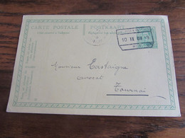 1918-19 : Carte Postale à 5C Oblitérée De FORTUNE Par Le CACHET CHEMIN DE FER De CHAPELLE-A-WATTINES En 1919 - Fortune Cancels (1919)