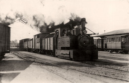 Le Mans * En Gare Centrale , Train Locomotive Machine * Chemin De Fer Sarthe * Carte Photo - Le Mans