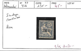 ALEXANDRIE N° 42b ** SURCHARGE RENVERSEE - Unused Stamps