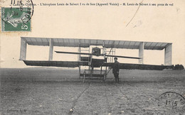 Thème  Aviation     Camp De Chalons   51 , Louis  De Salvert  Sur Appareil Voisin   (voir Scan) - Autres & Non Classés