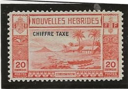 NOUVELLES - HEBRIDES -TIMBRE TAXE N° 13 NEUF SANS CHARNIERE -ANNEE 1938 - COTE : 12 € - Timbres-taxe