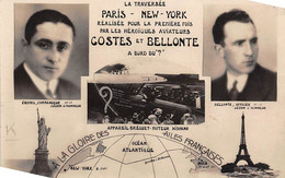 Thème  Aviation   Coste Et Bellonte  Paris New-York Sur Bréguet Moteur Hispano       (voir Scan) - Airmen, Fliers