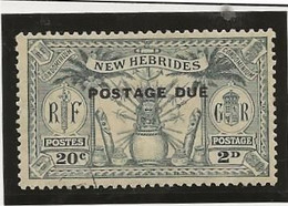 NOUVELLES - HEBRIDES -TIMBRE TAXE N° 7 NEUF CHARNIERE -ANNEE 1925 - COTE : 100 € - Postage Due