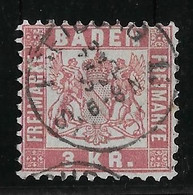 Allemagne Bade N°17 - TB - Used