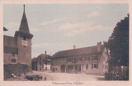 Villars Sous Yens VD, Eglise Et Hôtel De Commune (27.1.1927) - Yens